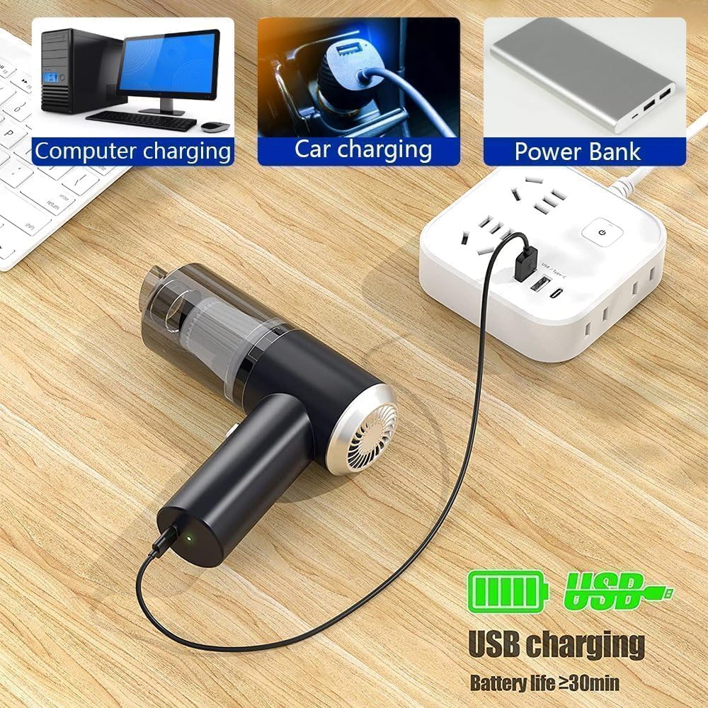3 in 1 Portable Car Vacuum Cleaner